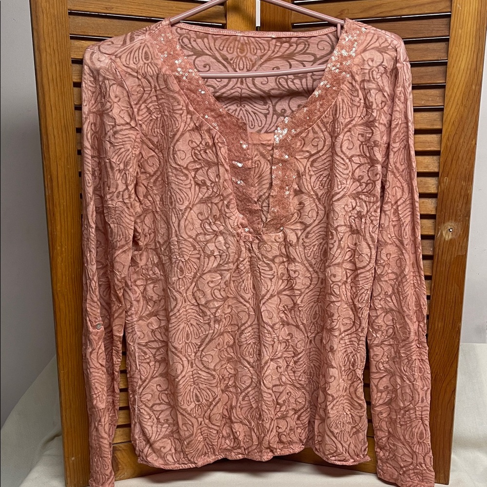 Street One Crinkle Design Long Sleeve Blouse